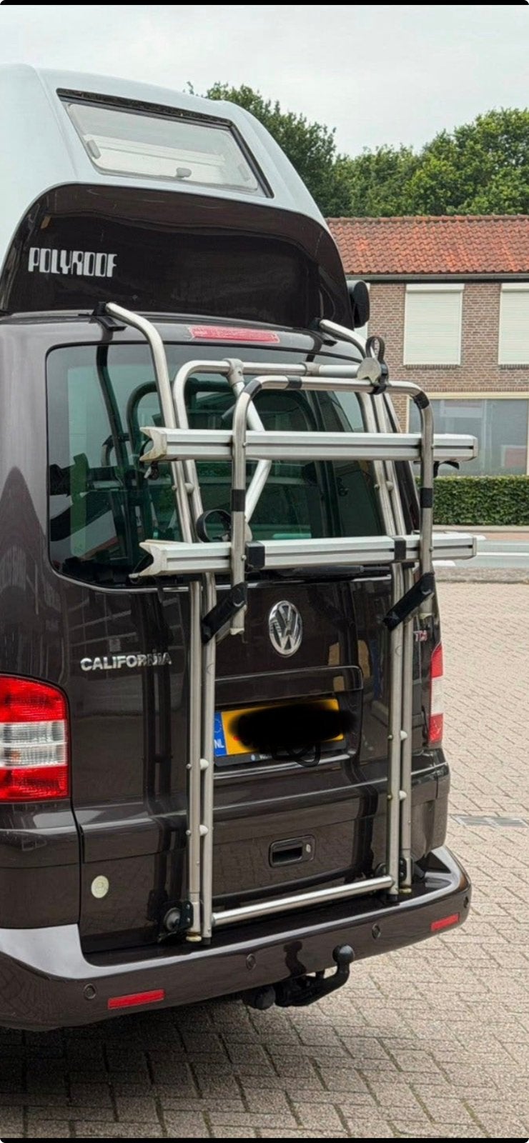 Fietsendrager voor vw t5 achterklep, Ophalen, Gebruikt
