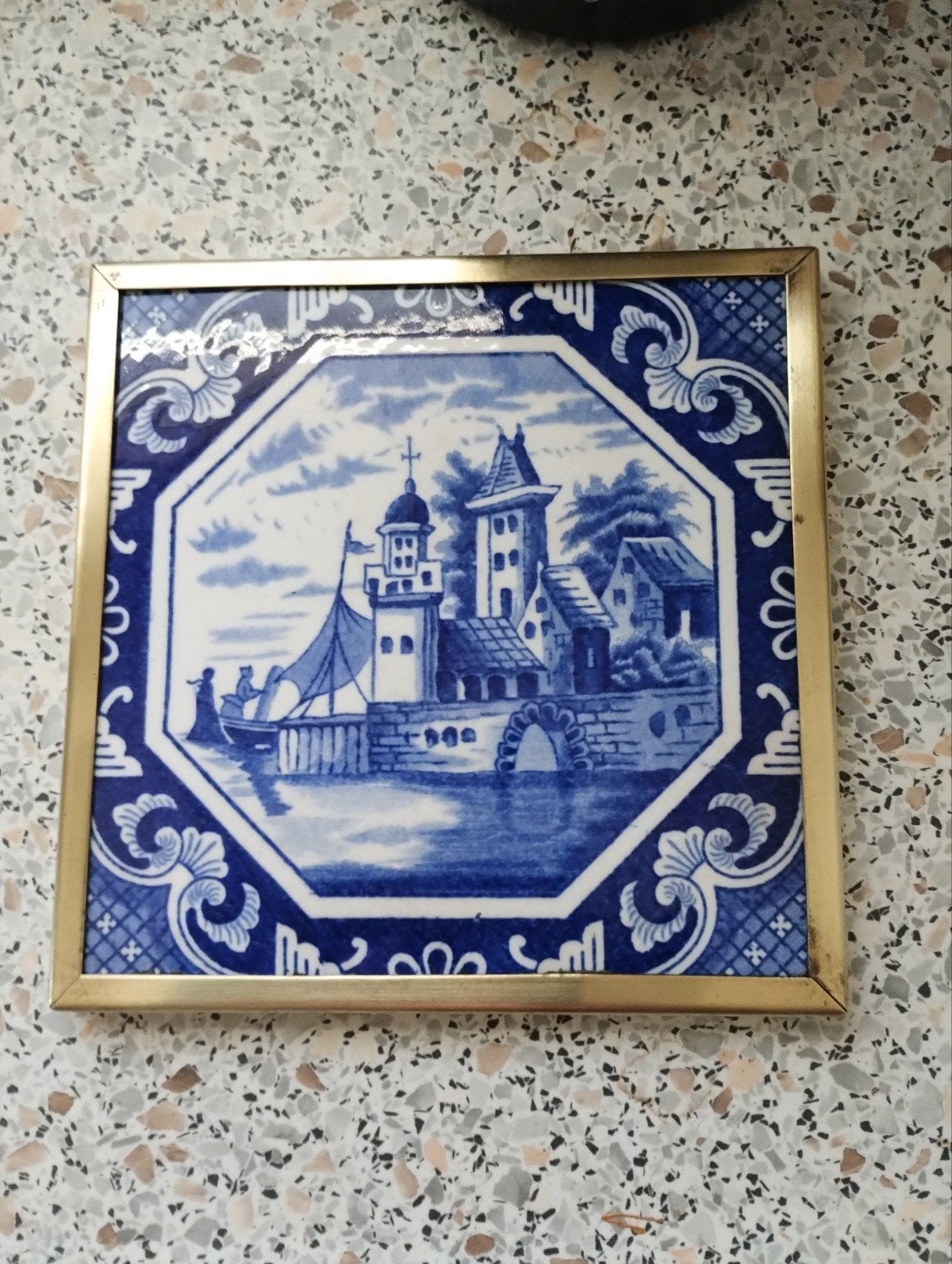 Antieke Delfts Blauwe Tegel Wyck Maastricht, Ophalen