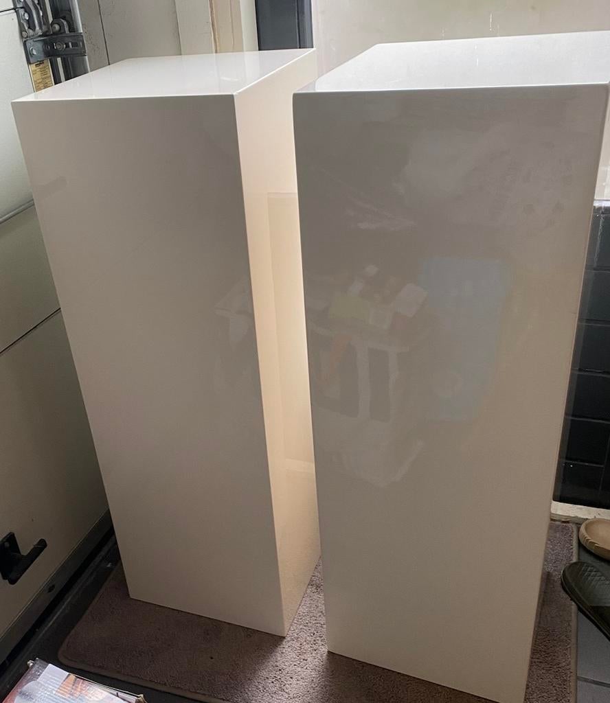 2 Witte Zuilen / Pilaren - 35x100 cm, Ophalen of Verzenden, Zo goed als nieuw