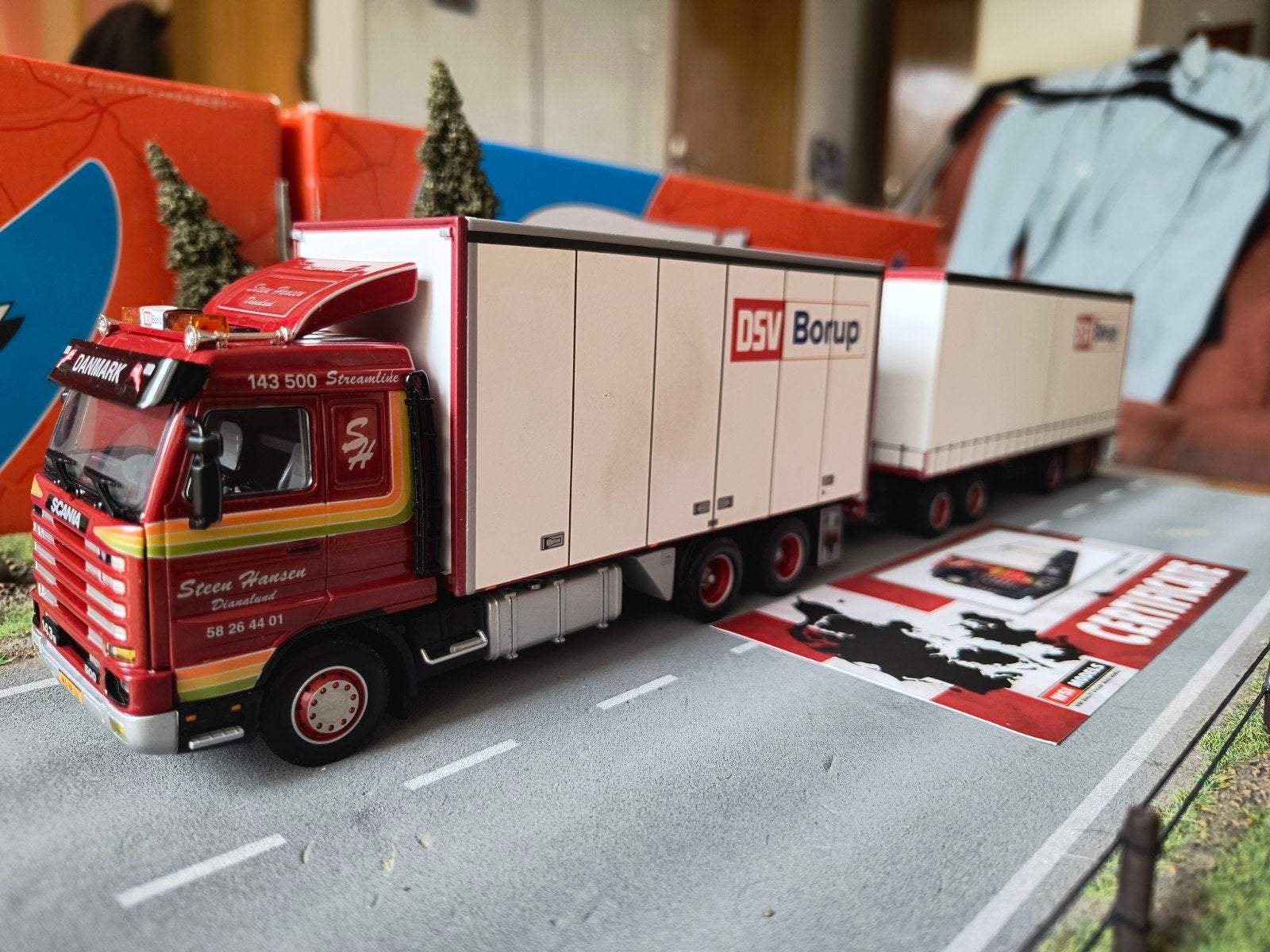 Wsi Scania Steen Hansen, Ophalen of Verzenden, Zo goed als nieuw, Bus of Vrachtwagen, Wsi