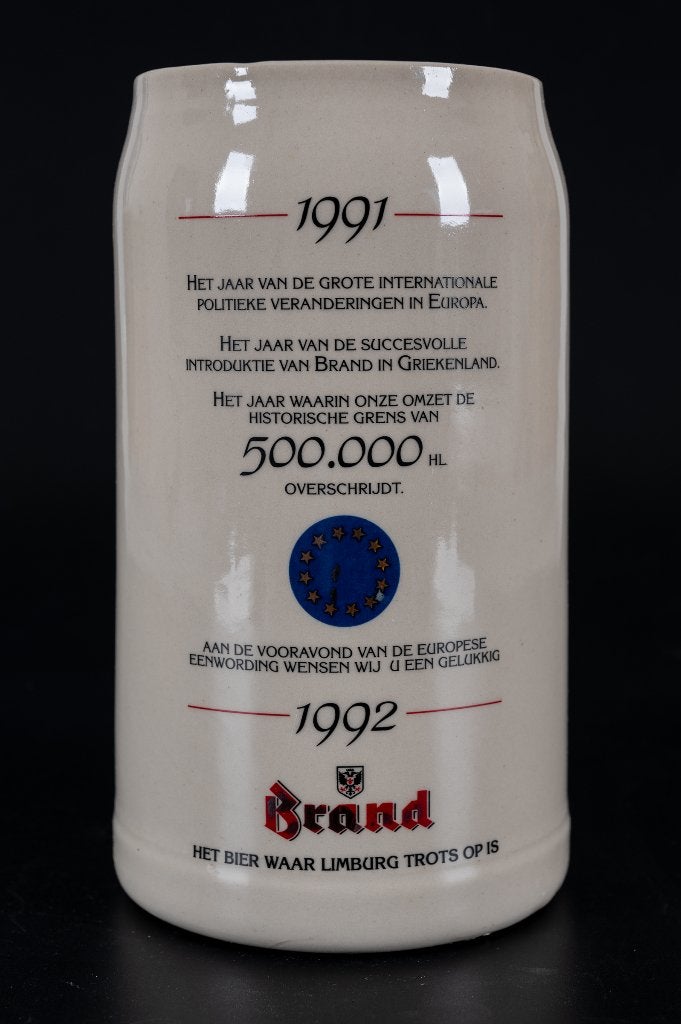 Brand bier jaar pul een gelukkig 1992, Verzamelen, Ophalen of Verzenden, Gebruikt, Pul(len), Brand