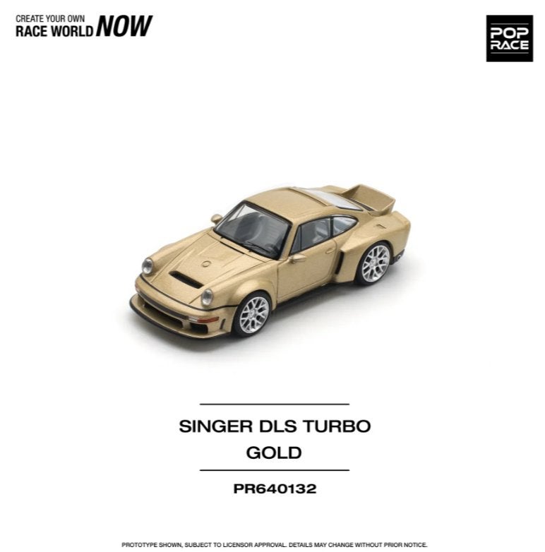 Pop Race Porsche Singer DLS Turbo Gold, Www.rubensmodelautos.nl, Auto, Nieuw, Ophalen of Verzenden