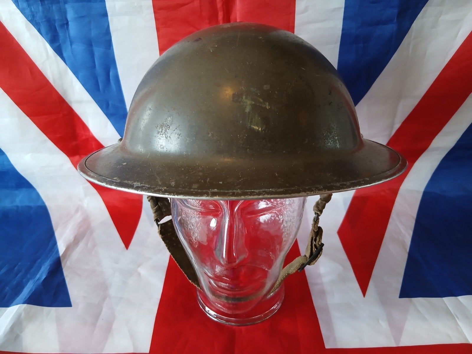 Britse Mk2 Combat Helm B.E.F Wo2, Ophalen of Verzenden, Engeland, Helm of Baret