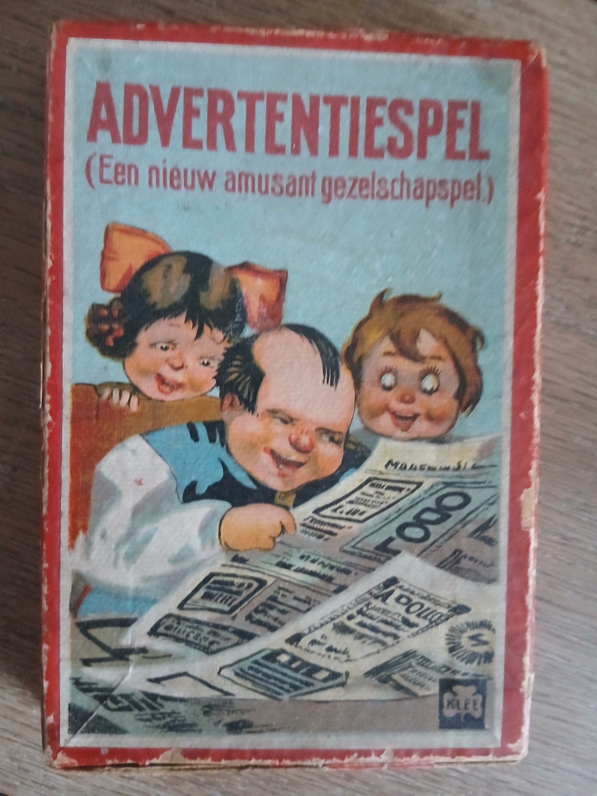 Advertentiespel - Een nieuw amusant gezelschapsspel (1945), Hobby en Vrije tijd, Gezelschapsspellen | Bordspellen, Ophalen, Gebruikt