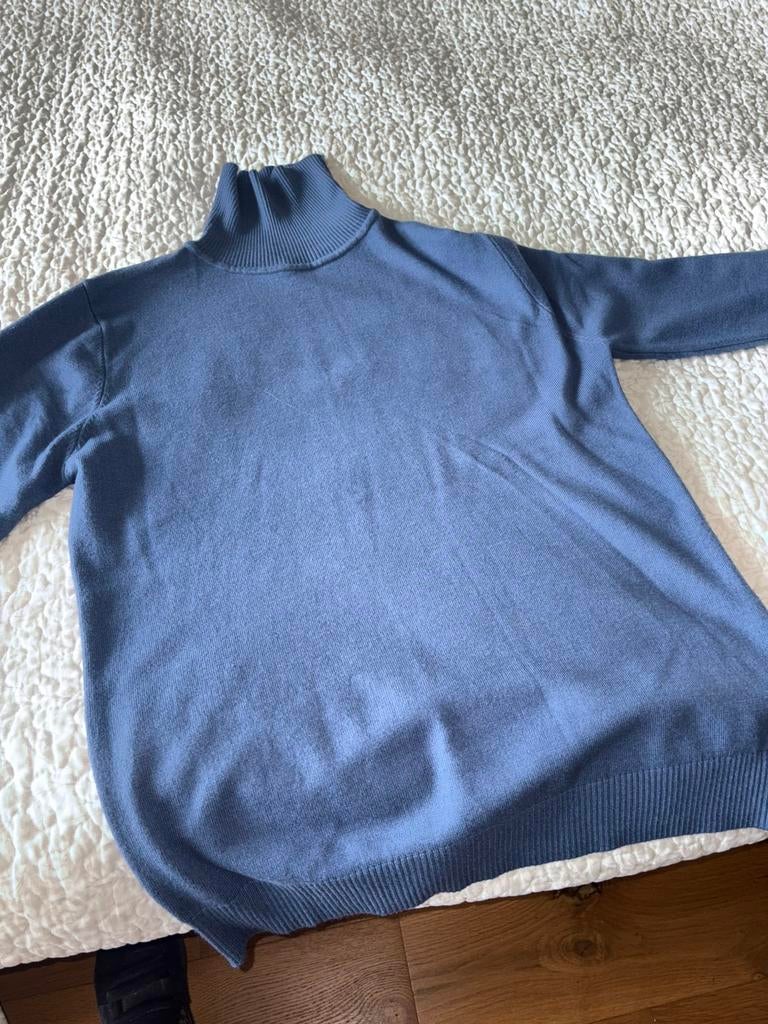 Nieuw, coltrui wol/ viscose blauw/ grijs, Ophalen of Verzenden, Zo goed als nieuw, Maat 42/44 (L), Blauw