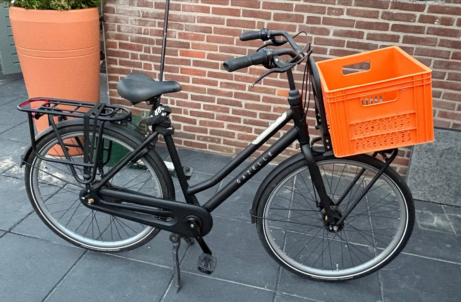 Matzwarte Gazelle HeavyDuty transportfiets - 54 inch, Fietsen en Brommers, Fietsen | Dames | Damesfietsen, Ophalen, 53 tot 56 cm