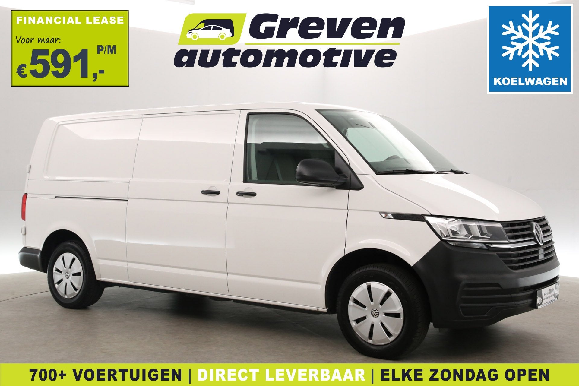 Volkswagen Transporter 2.0 TDI 150PK DSG L2H1 | Koelwagen 0, Stof, Gebruikt, 4 cilinders, 150 pk