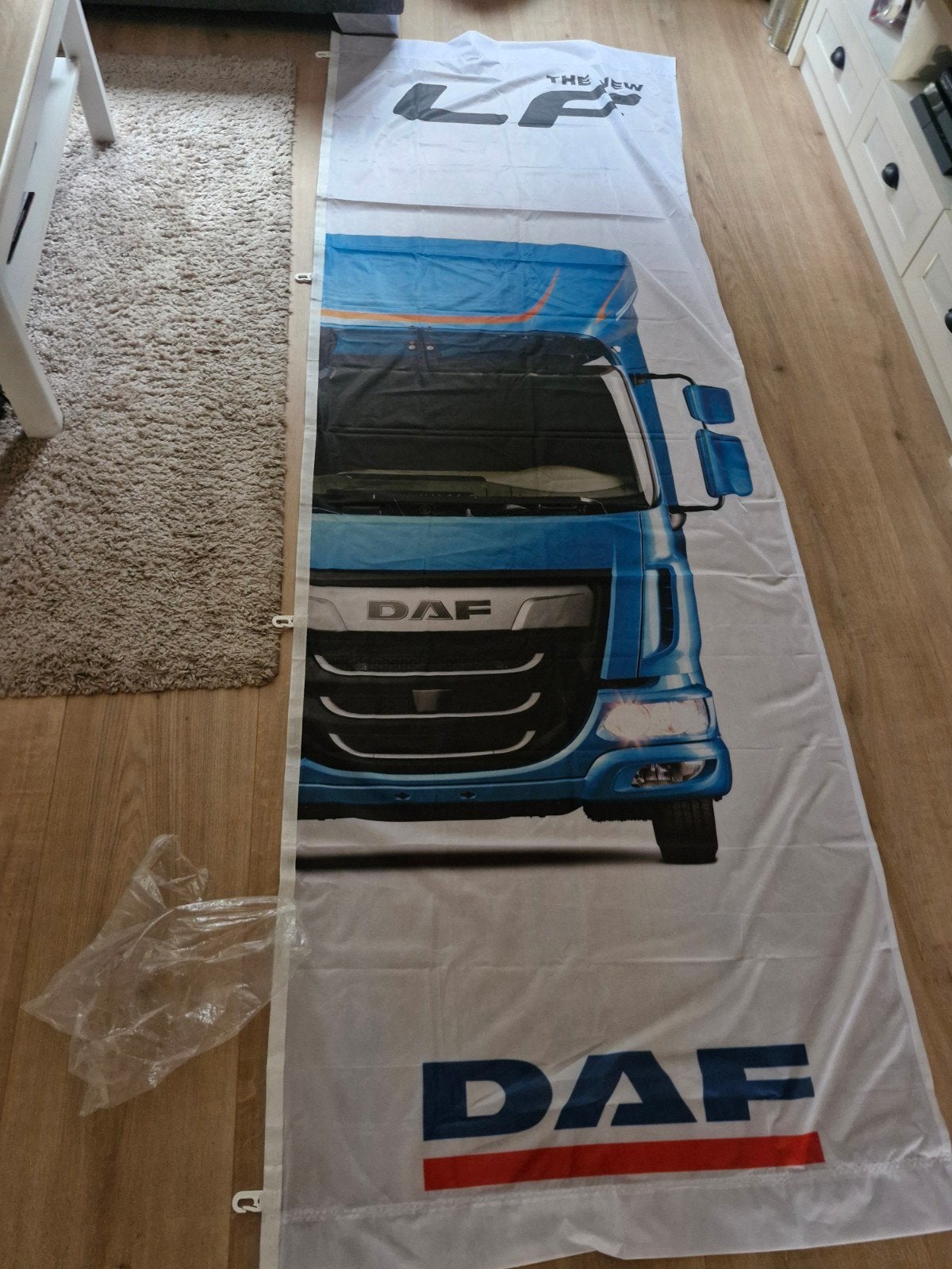 DAF LF Vlag - Nieuw model vrachtwagen banner, Ophalen of Verzenden, Nieuw
