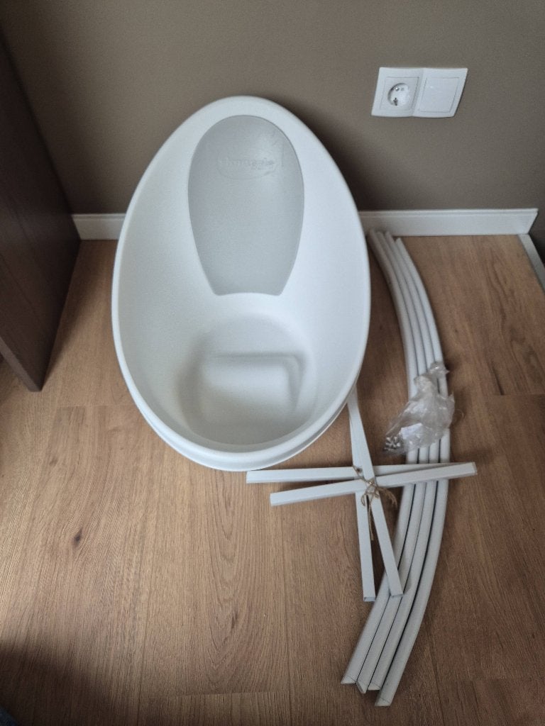 Shnuggle babybadje met standaard, Gebruikt, Badje, Standaard, Ophalen