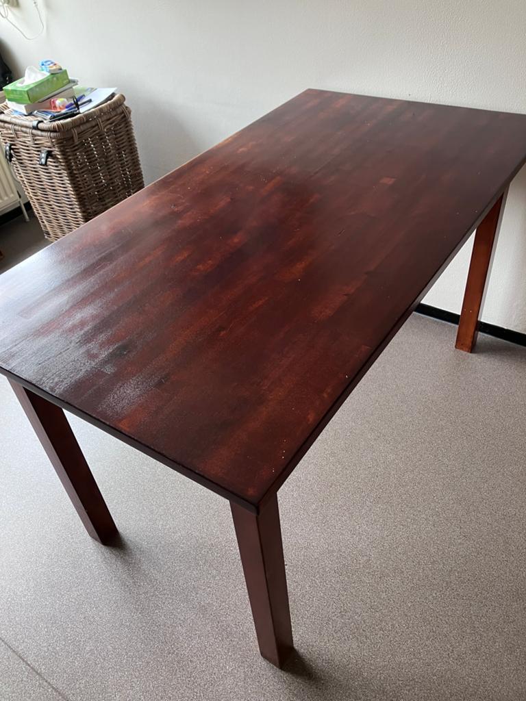 Keuken tafel, Huis en Inrichting, Ophalen, Gebruikt, 100 tot 150 cm, 50 tot 100 cm