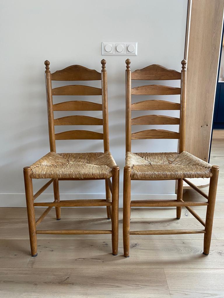Eetkamer stoelen, Huis en Inrichting, Stoelen, Ophalen, Gebruikt, Bruin, Vier