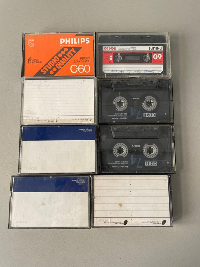 Cassettebandjes - 8 stuks diverse merken, Gebruikt, 2 t/m 25 bandjes, Overige genres, Ophalen of Verzenden