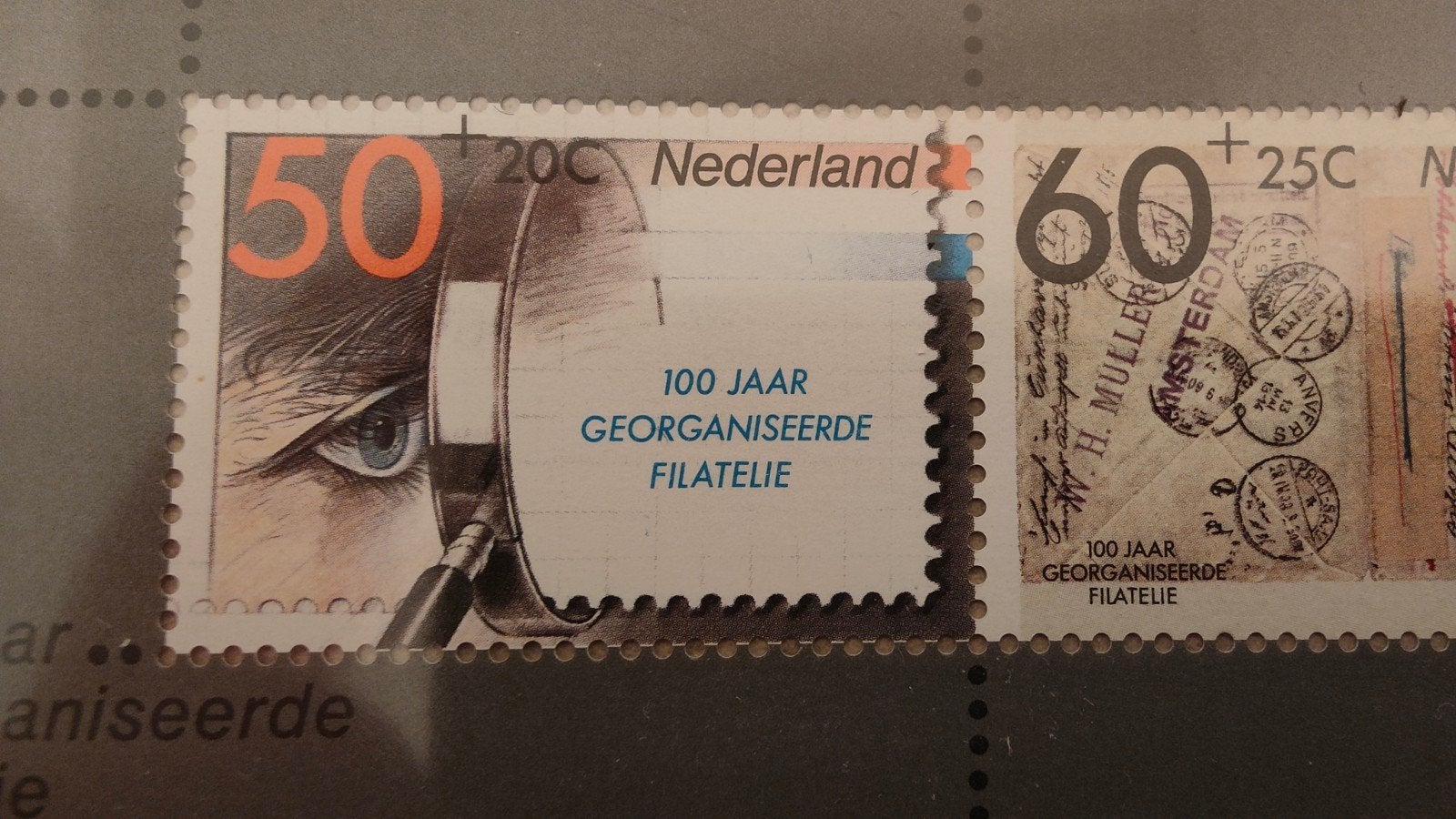 Nederlandse postzegels 100 jaar georganiseerde filatelie, Postzegels en Munten, Postzegels | Nederland, Ophalen of Verzenden, Na 1940