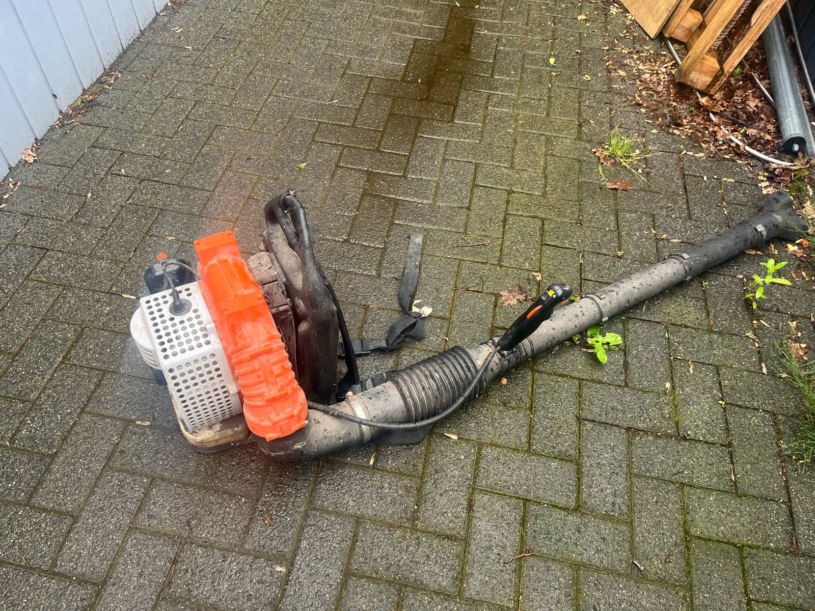 VD-TECH Profi Bladblazer - Krachtige Benzine Rugblazer, Ophalen, Gebruikt, Benzine, Ruggedragen