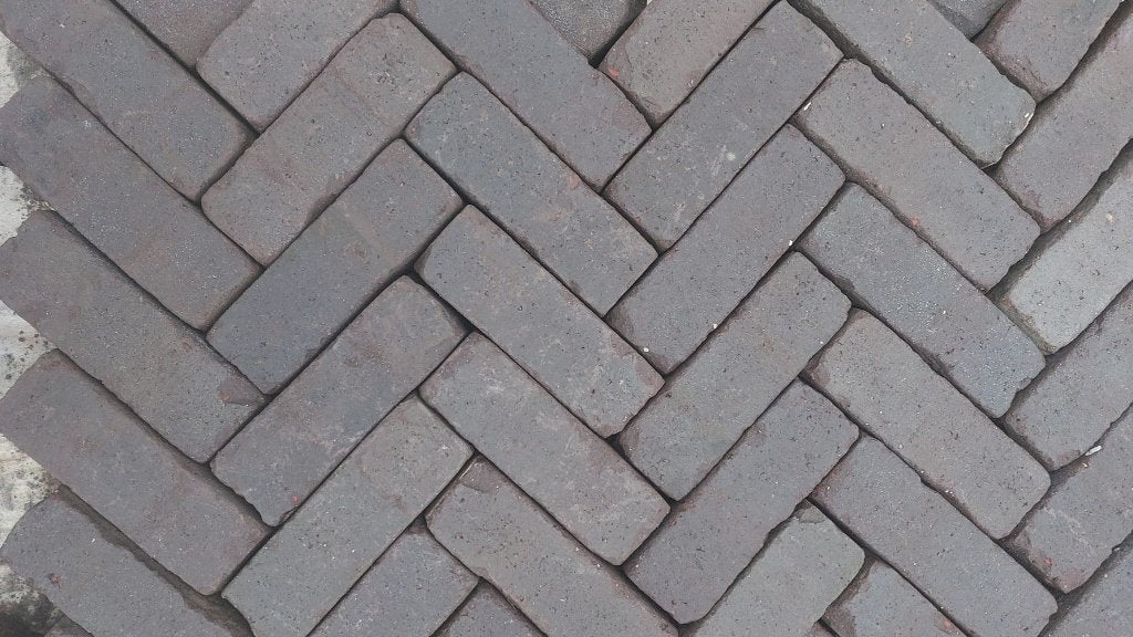 48.92m2 Hardgebakken klinkers dikformaat bruin paars, Ophalen, Keramiek, Klinkers, Nieuw