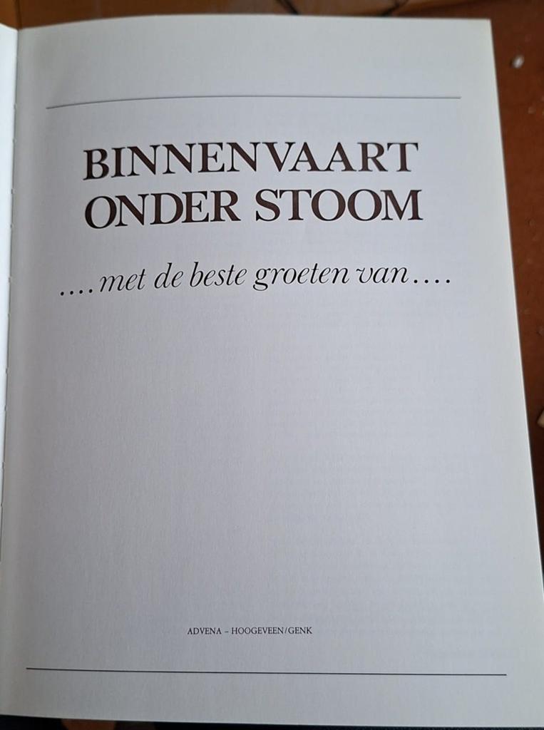 Binnenvaart Onder Stoom - Historisch Boek, Ophalen of Verzenden