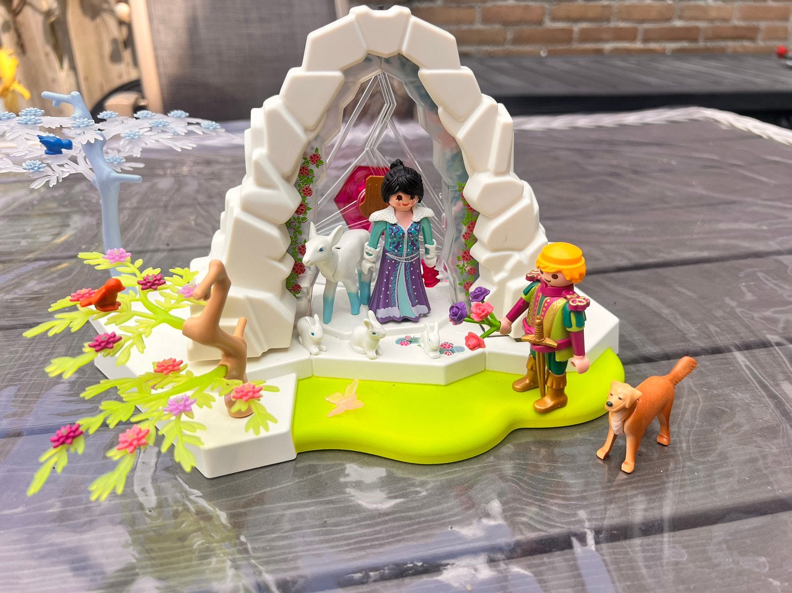 Kristallen poort naar winterland playmobil, Kinderen en Baby's, Speelgoed | Playmobil, Ophalen, Zo goed als nieuw, Complete set