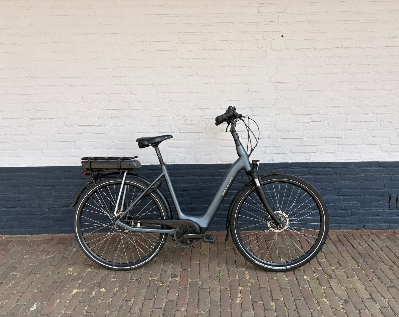 Batavus Elektrische Fiets Bosch Middenmotor Belt Aandrijving, Ophalen, 53 tot 56 cm, Versnellingen, Batavus