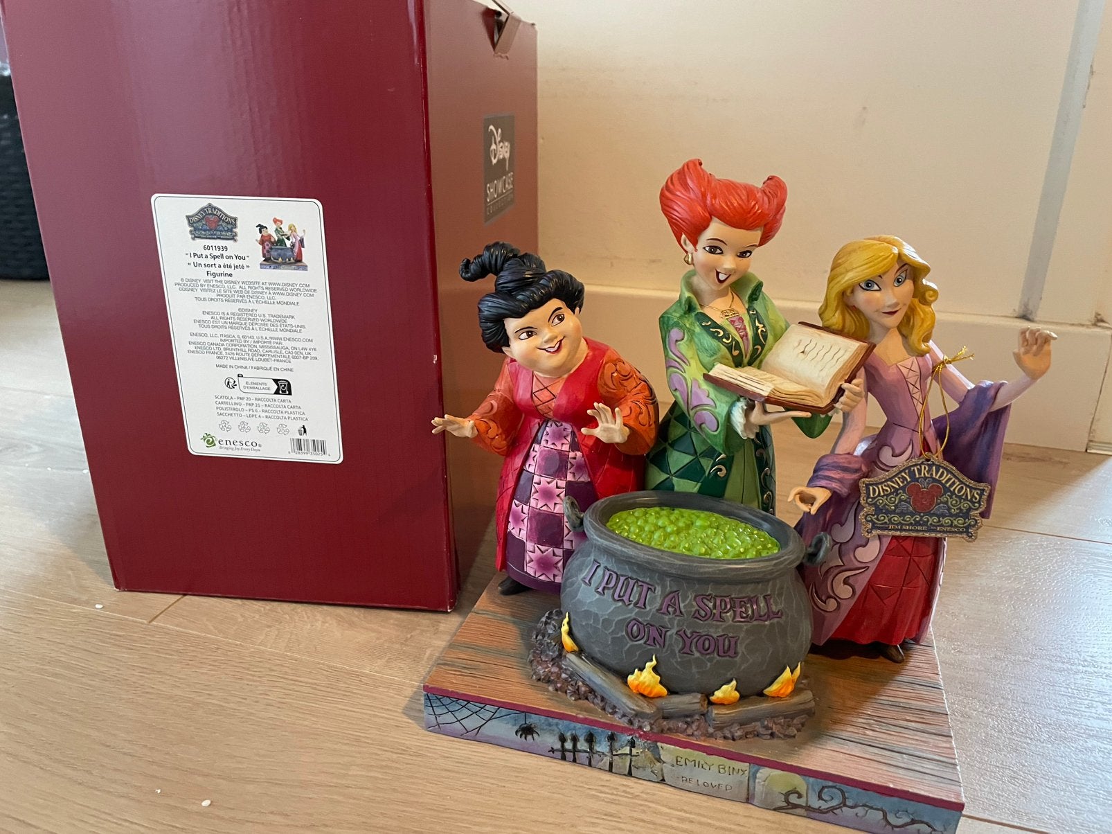 Disney Traditions Jim shore hocus pocus sanderson, Ophalen of Verzenden, Overige figuren, Nieuw, Beeldje of Figuurtje