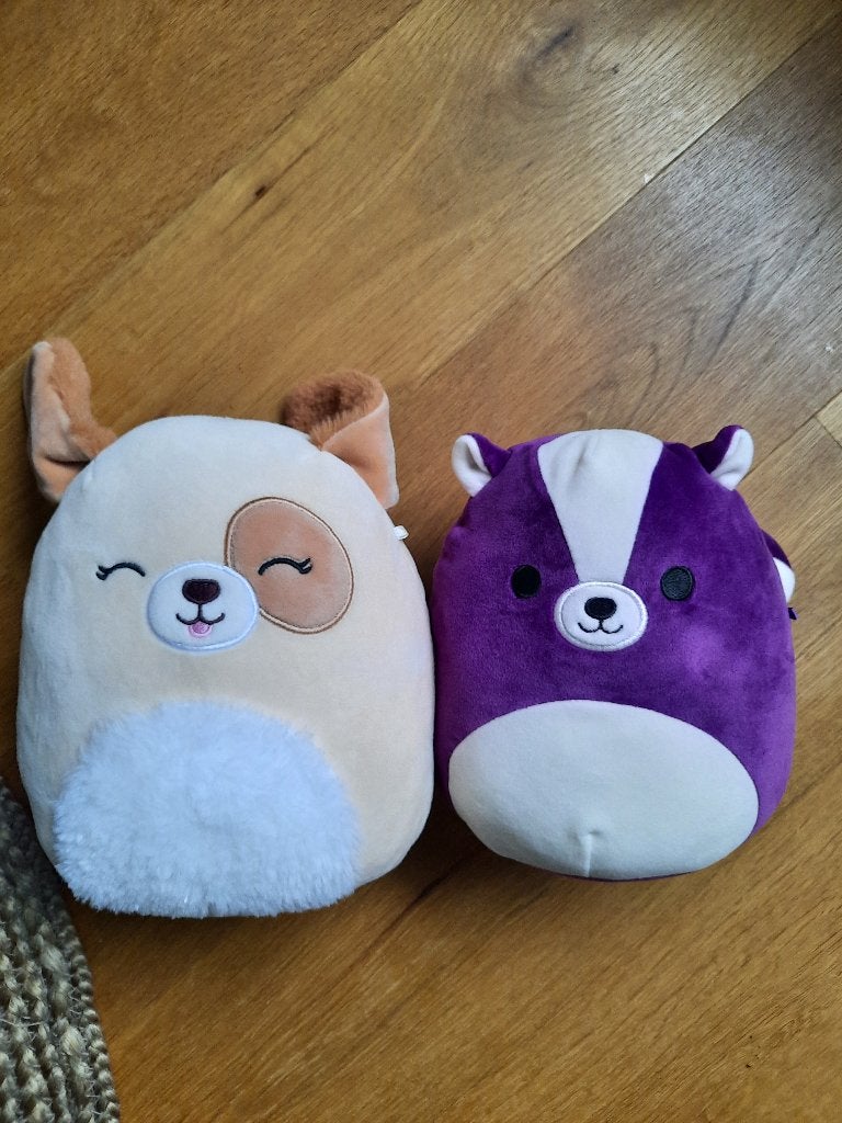 2 squishy knuffels, Paars, Overige merken, Overige karakters, Overige typen