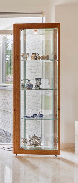 Vitrine kast, Ophalen, Met deur(en), 50 tot 100 cm, 150 tot 200 cm