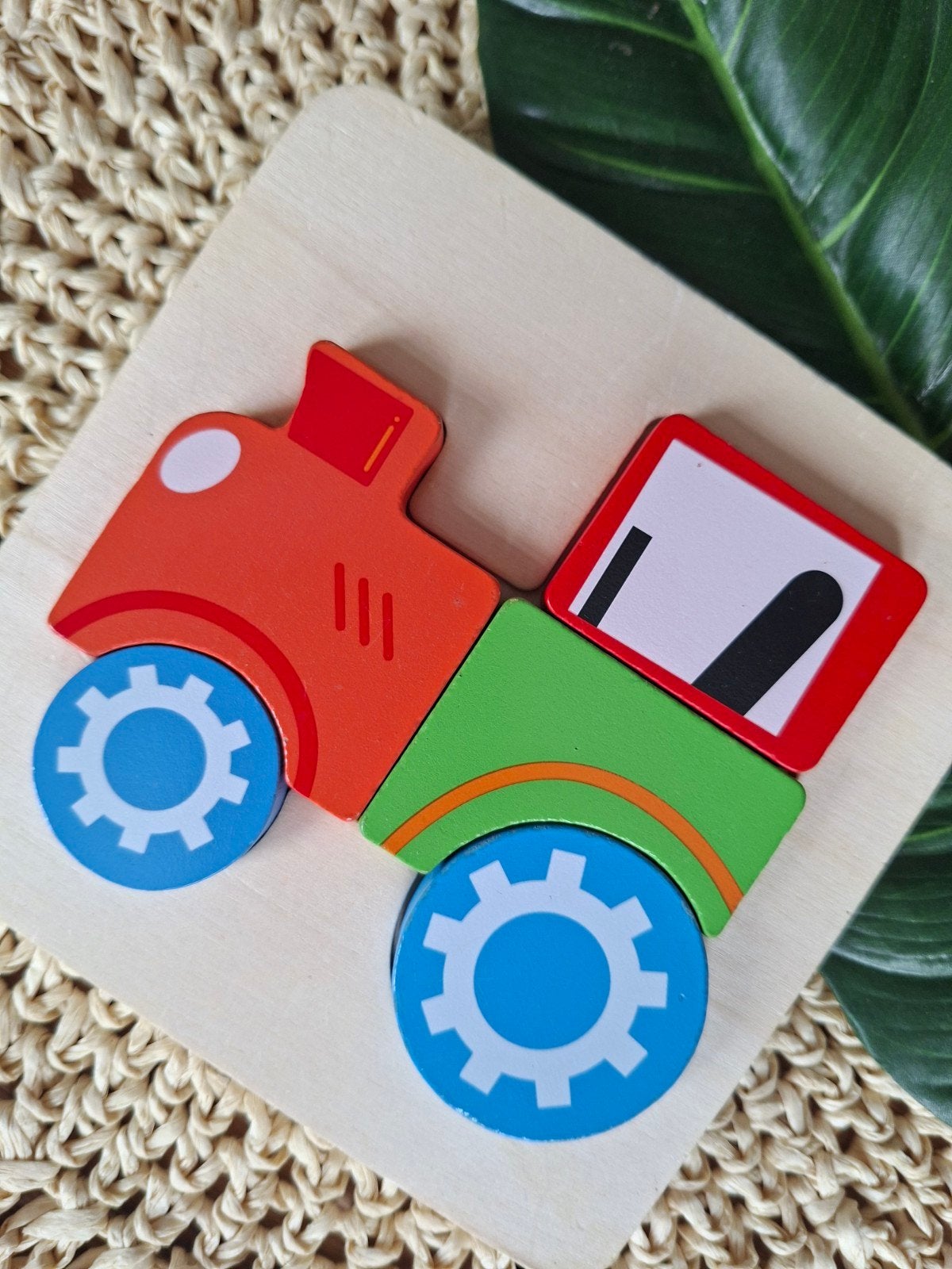 Houten puzzel trein Playtive kinderpuzzel hout puzzle wood, Ophalen of Verzenden, Zo goed als nieuw, Overige typen