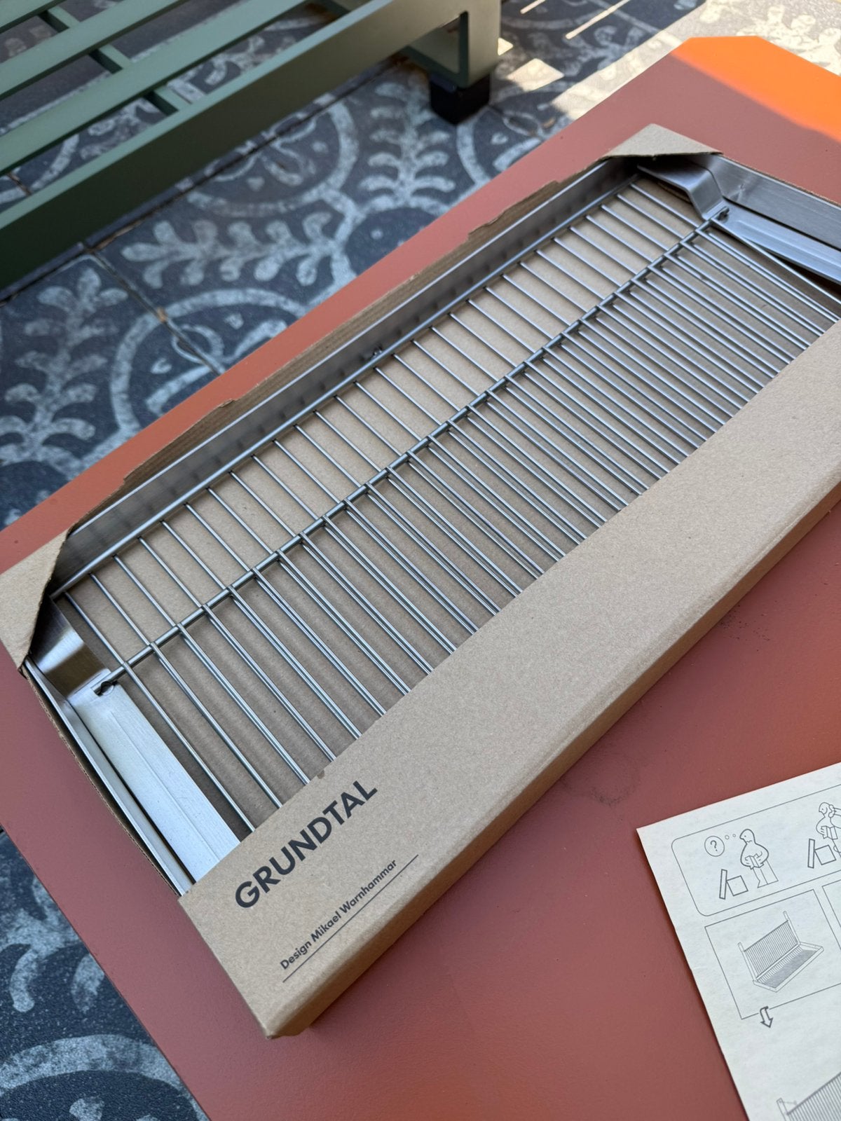 RVS Bordenrek (Ikea), Ophalen, Nieuw, 50 tot 100 cm, Minder dan 100 cm
