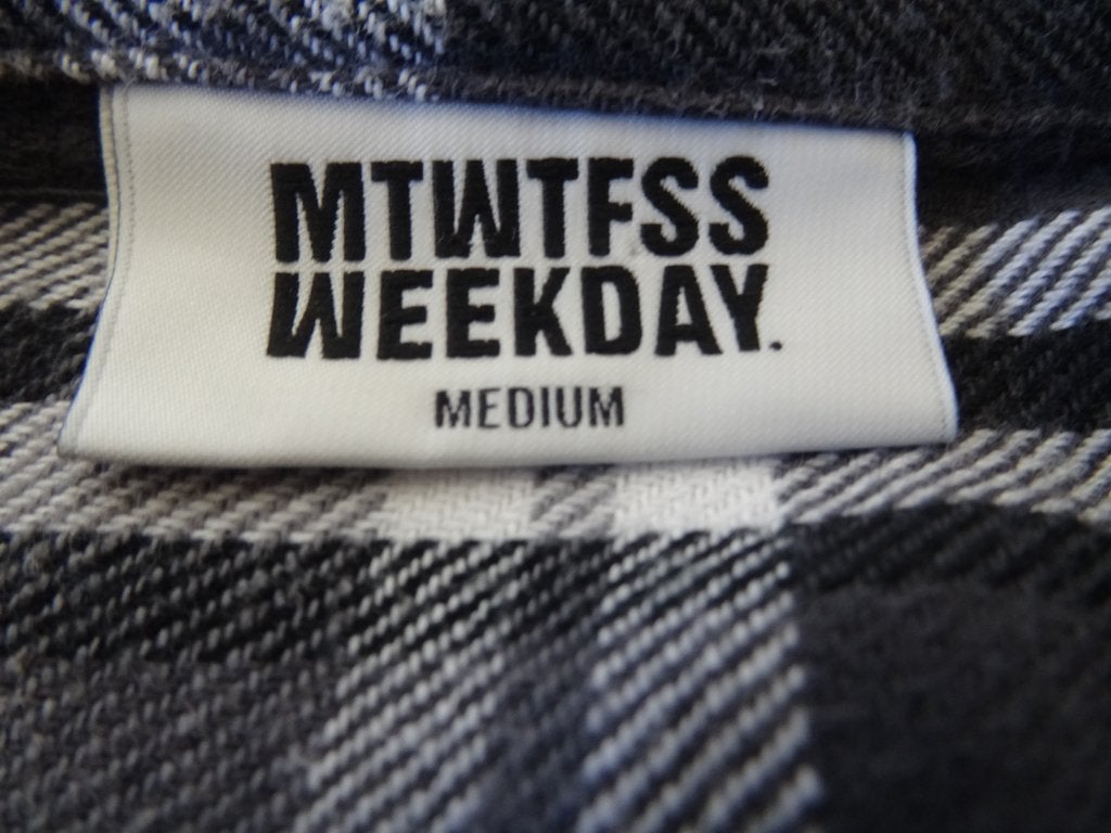 MTWTFSS weekday najaarsoverhemd mt M, Maat 38/40 (M), Verzenden, Zwart, MTWTFSS