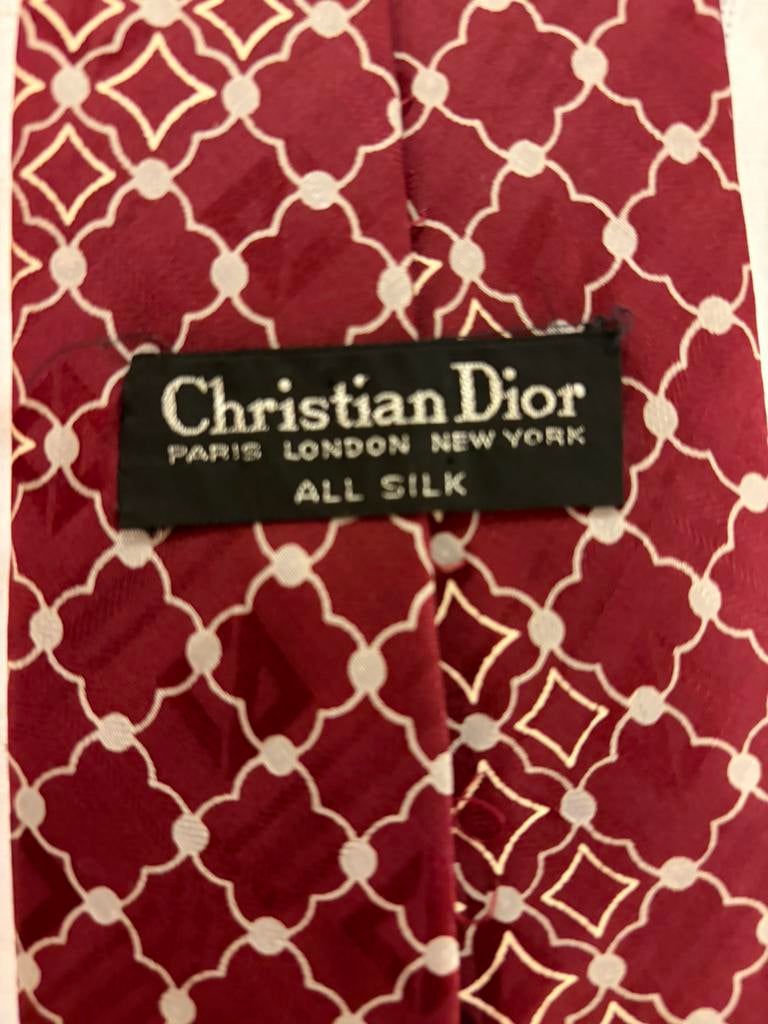 Christian Dior Das Tie zijde silk, Kleding | Heren, Stropdassen, Ophalen, Gedragen, Rood