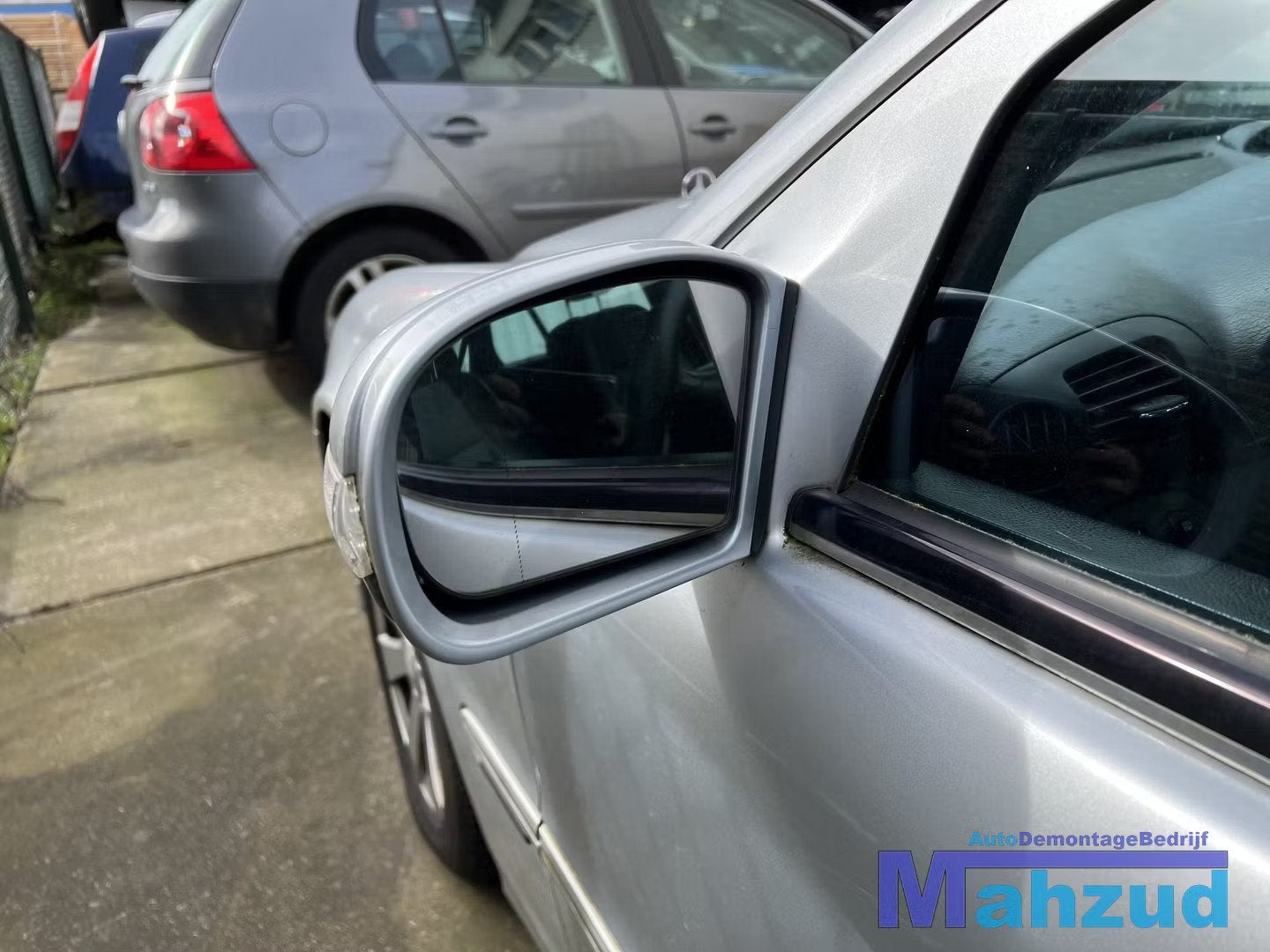 MERCEDES C-KLASSE W203 S203 Zilver C775 Links spiegel 2000-2, Gebruikt, Mercedes-Benz AG, Mercedes-Benz, Ophalen of Verzenden