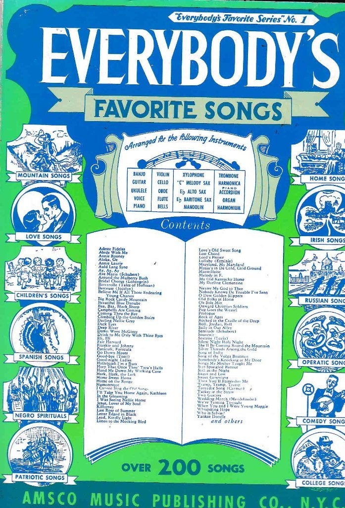 Everybodys Favorite Songs over 20 Songs ( 428 ), Gebruikt, Verzenden, Artiest of Componist, Piano