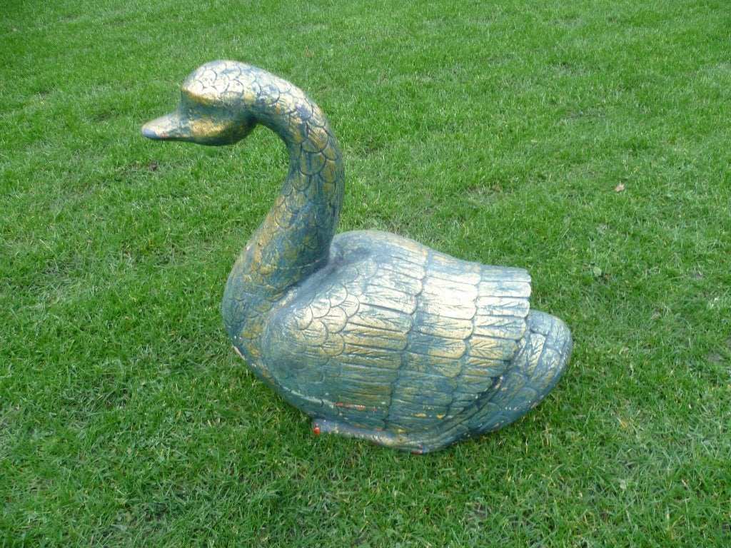 Vogel Zwaan Gans Eend van hout, Antiek en Kunst, Ophalen