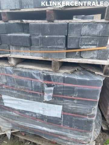 RESTPARTIJ 25m2 antraciet nieuwe keperstenen betonkl 8cm dik, Leverancier onbekend, Verzenden, Klinkers, Nieuw