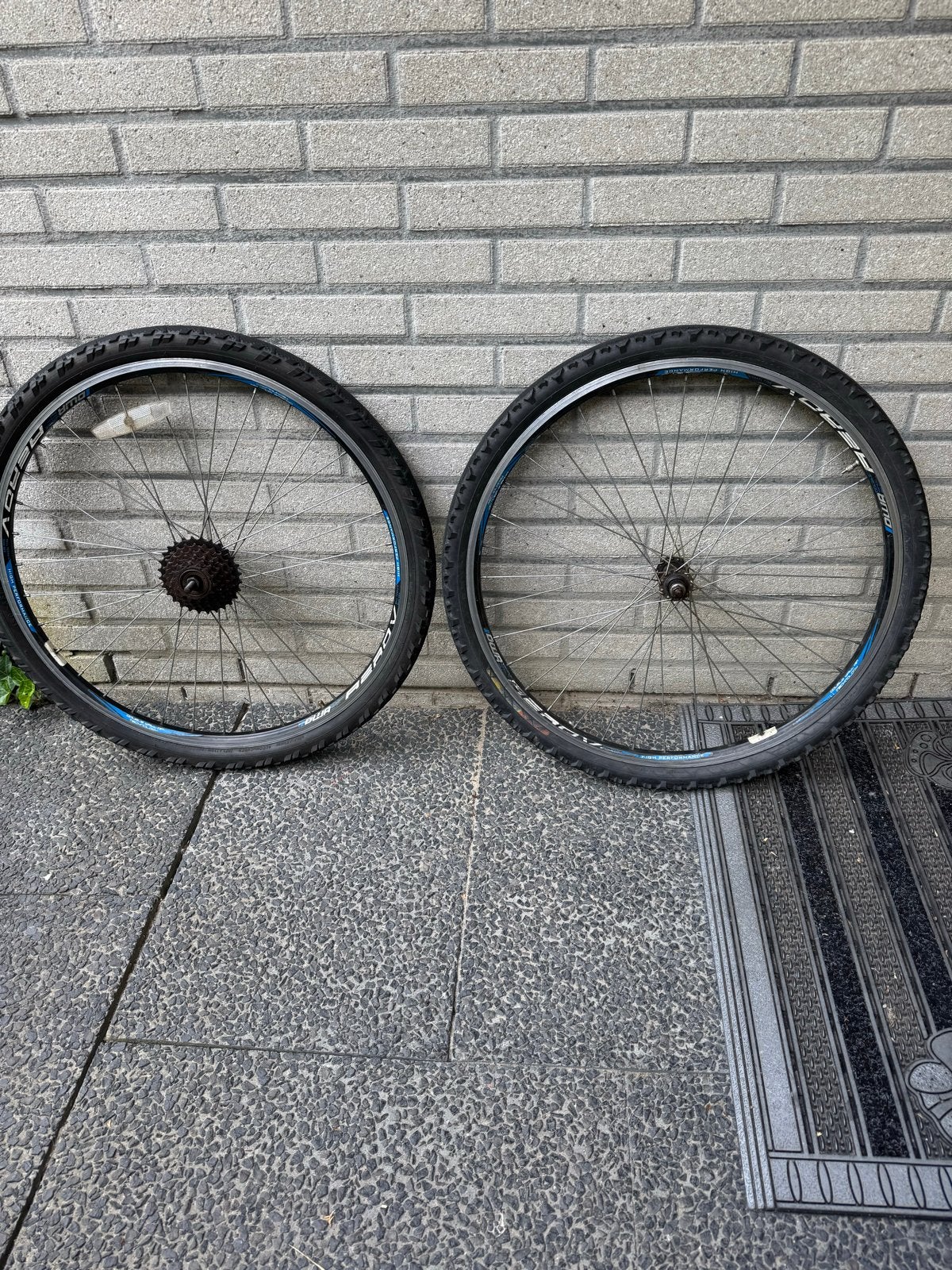 26 inch voor en achterwiel MTB, Wiel, Gebruikt, Ophalen of Verzenden, Aluminium