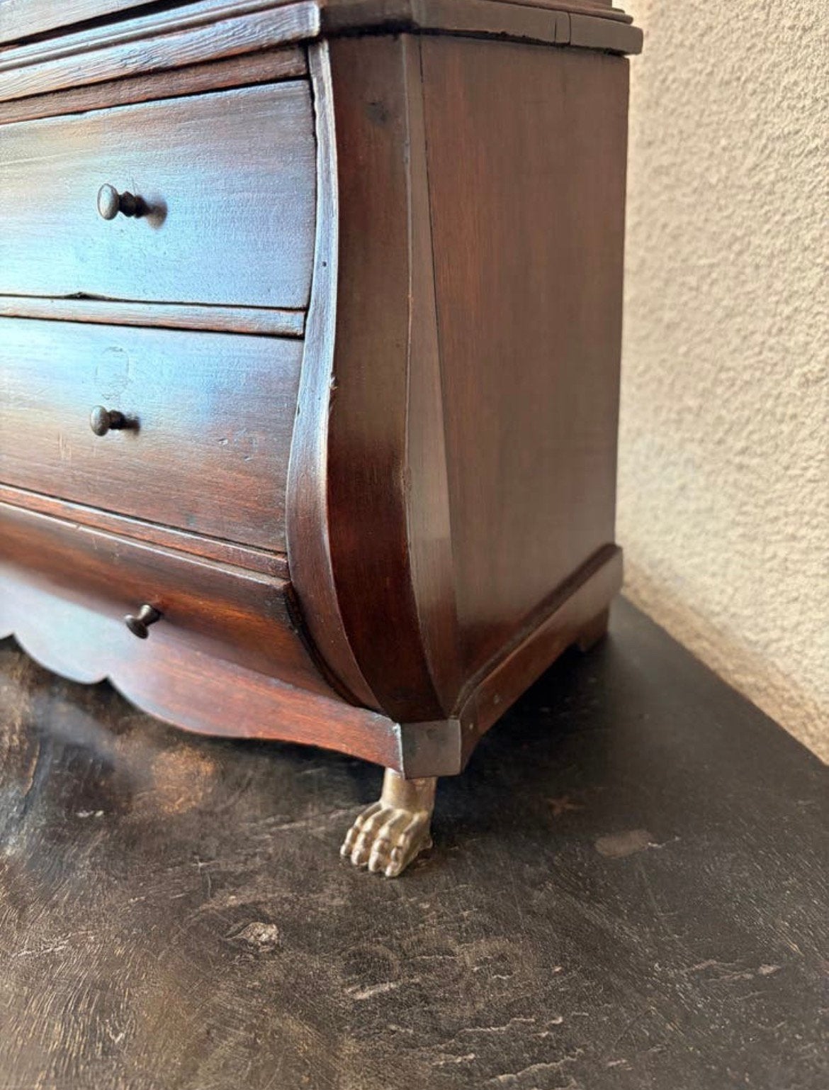 Antiek Miniatuur Kabinet Servies Kast - Hangmodel, Antiek en Kunst, Ophalen