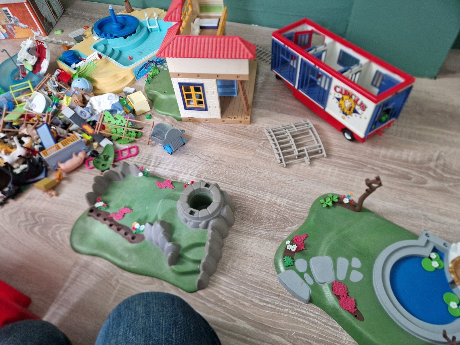 Grote Playmobil collectie: Circus, Dierenarts, Zwembad, Gebruikt, Gebouw, Complete set, Ophalen of Verzenden