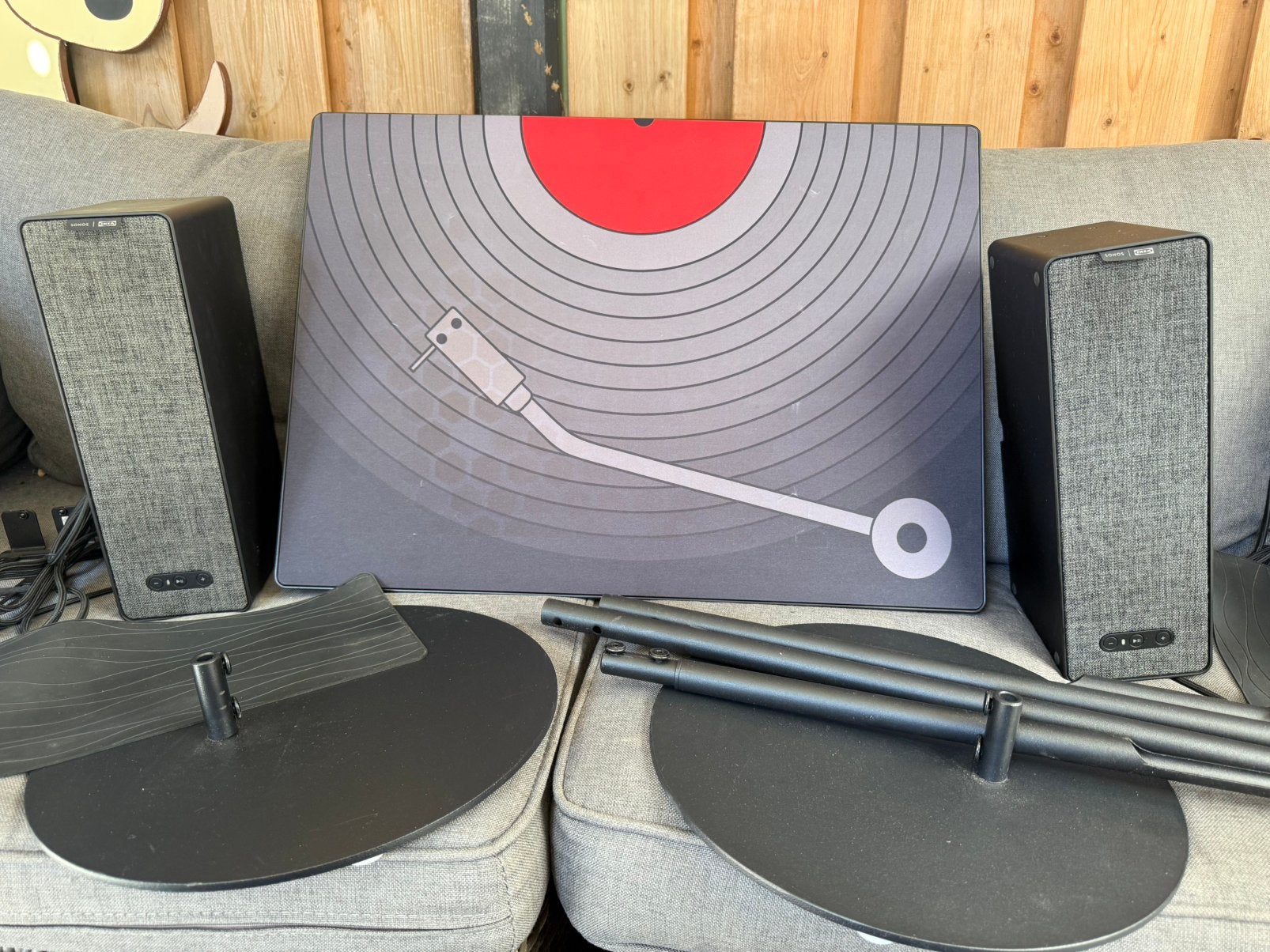 Opruiming!Sonos Symfonisk Speakerset met Schilderij Speaker, Ophalen, Inclusief standaarden, Speakerset, Zo goed als nieuw
