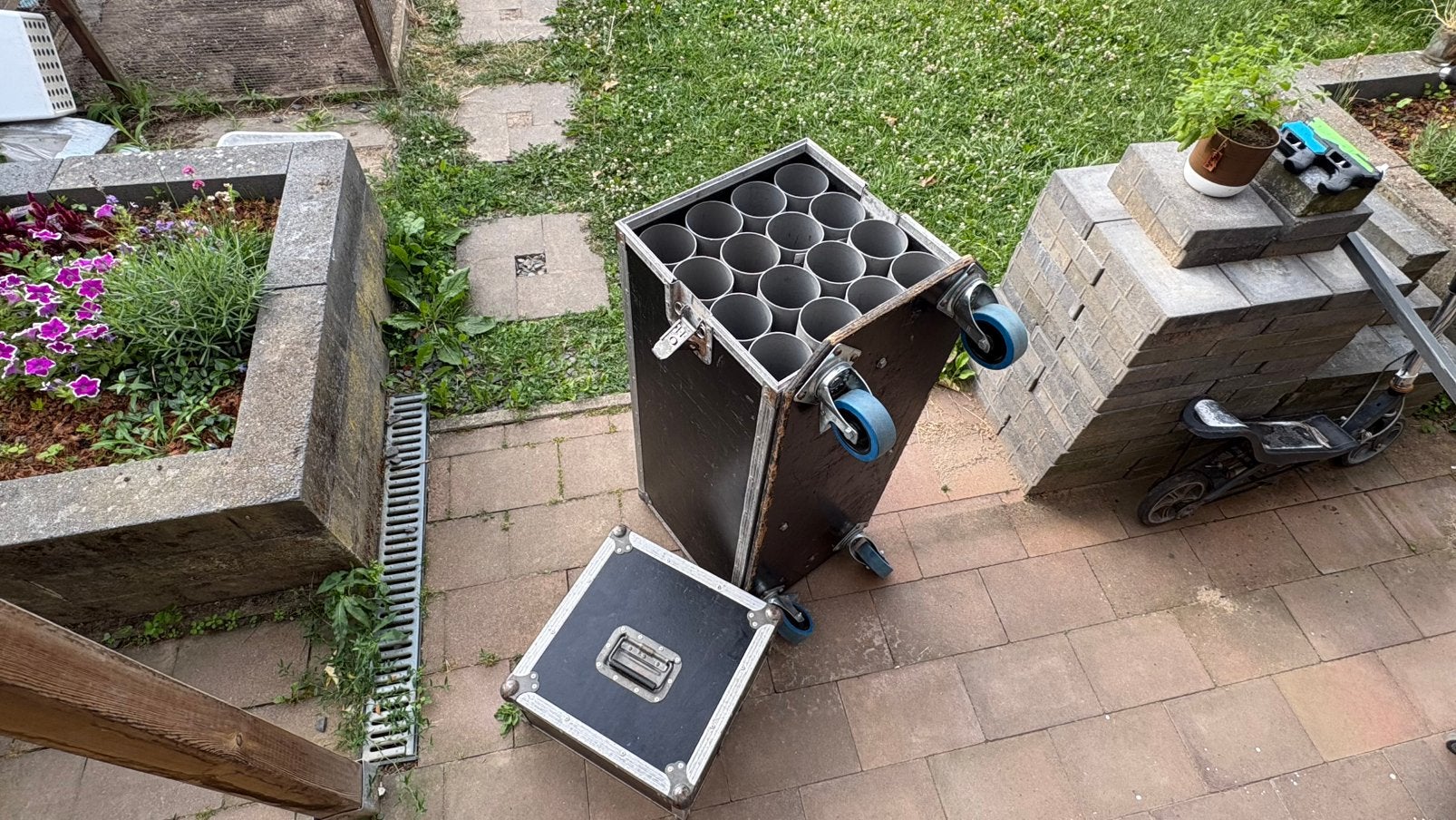 Flightcase voor microfoon statieven, Ophalen, Gebruikt, Overige instrumenten, Flightcase