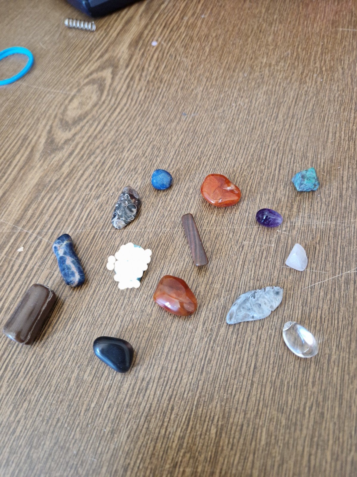 Collectie van diverse edelstenen en mineralen, Ophalen of Verzenden, Zo goed als nieuw