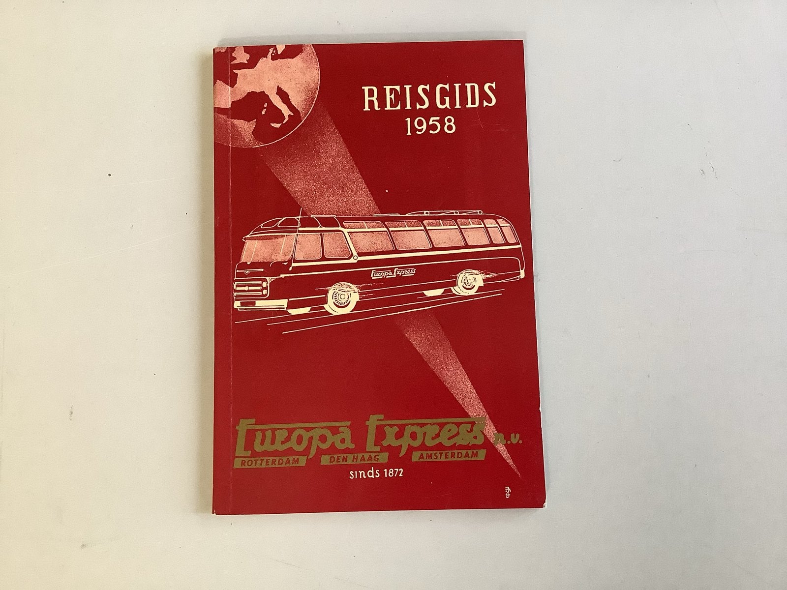 Europa Express Reisgids 1958 - Busreizen door Europa, Europa, Ophalen of Verzenden, Reisgids of -boek, Gelezen