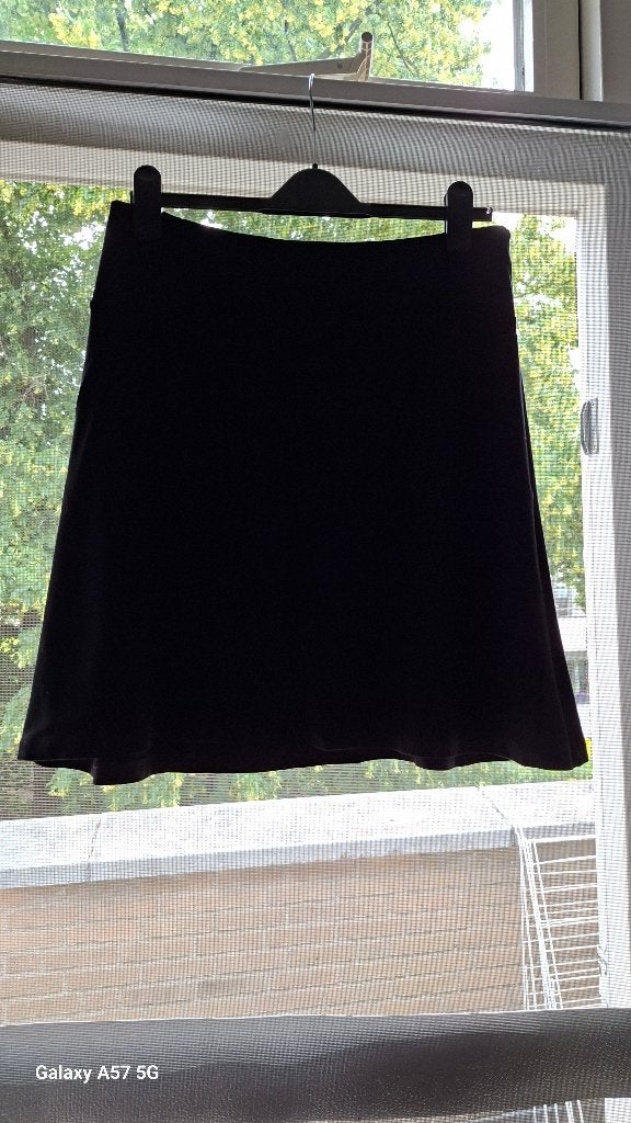 King louie Border Skirt Milano Uni, Maat 38/40 (M), Zwart, Ophalen of Verzenden, Zo goed als nieuw
