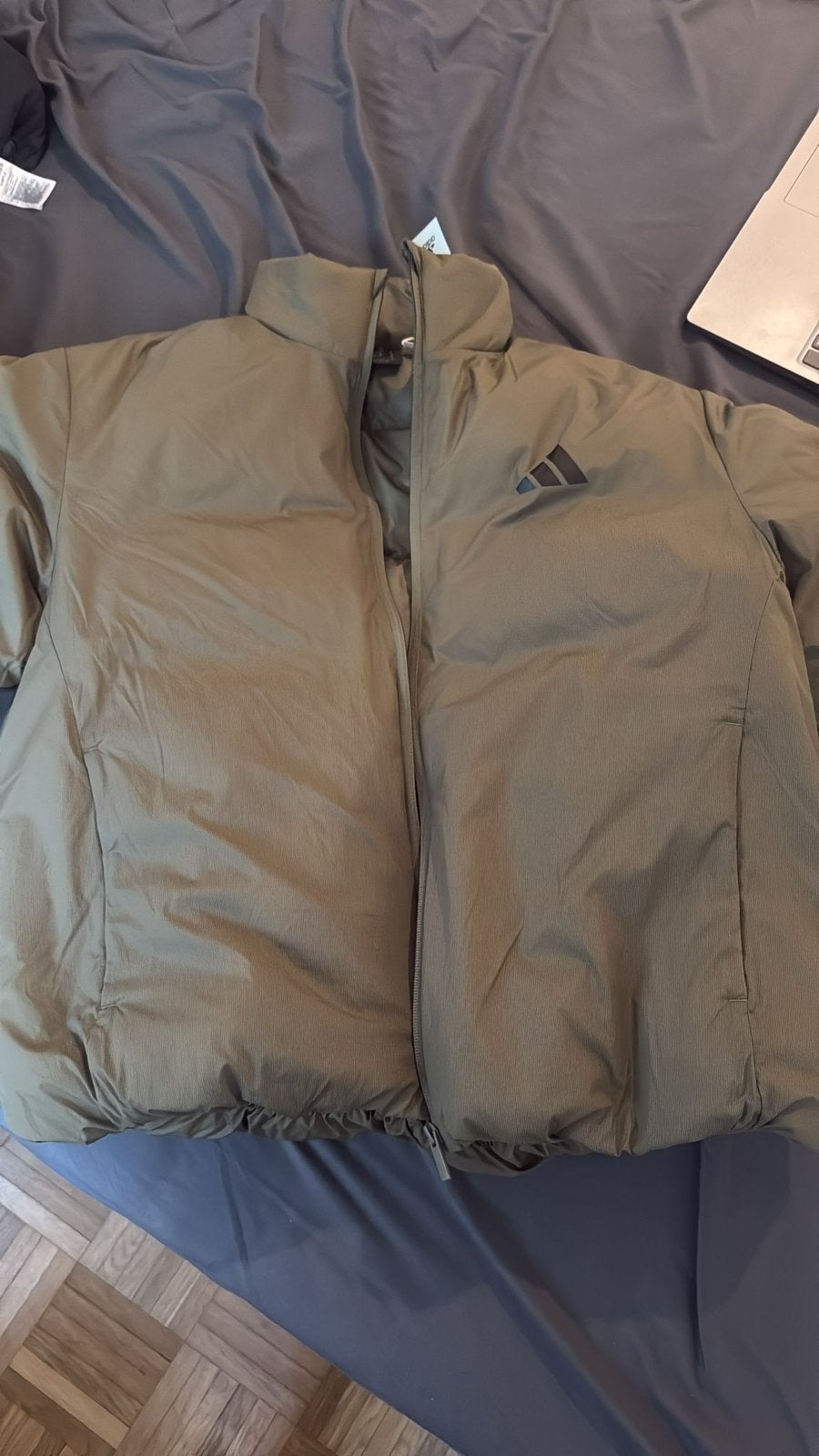 Adidas Winter Jacket, Ophalen, Zo goed als nieuw, Maat 48/50 (M), Groen