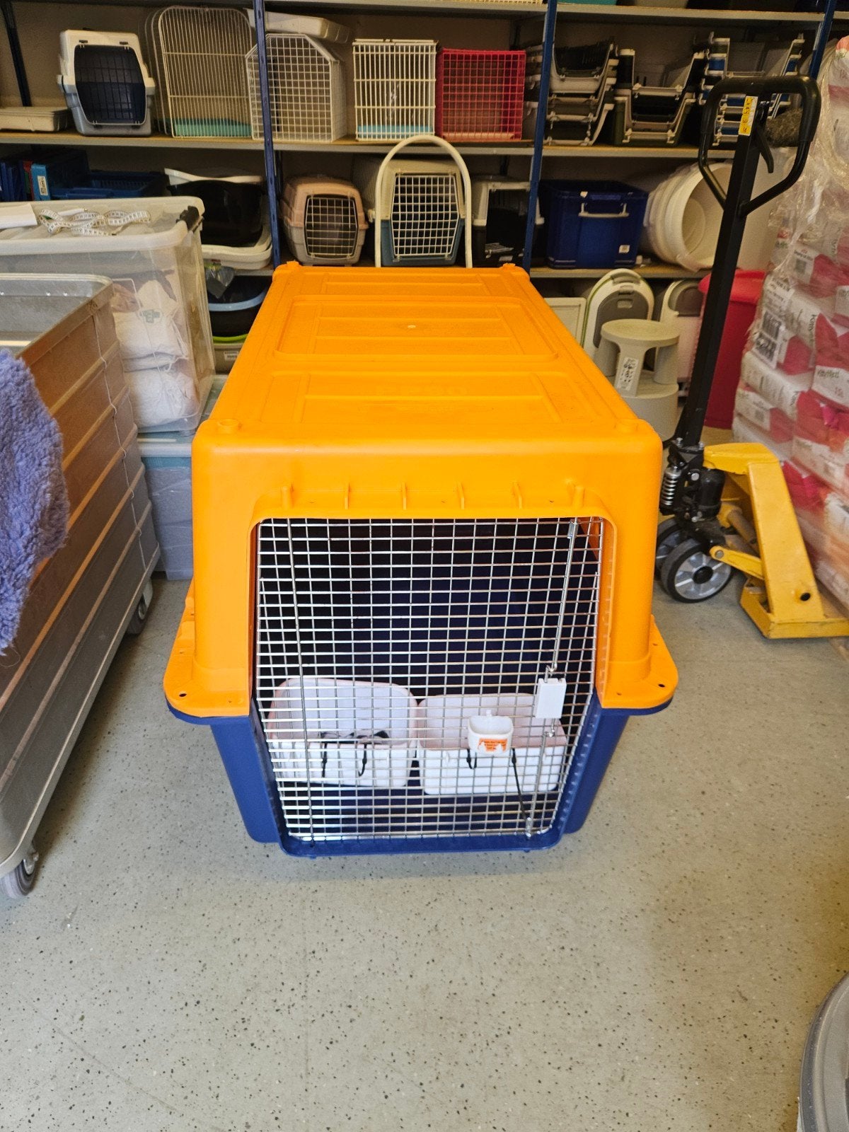 Transportbox groot, Ophalen