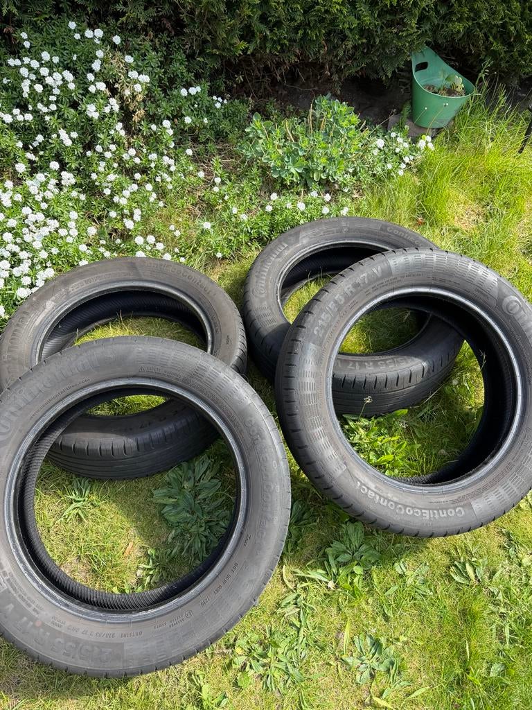 Continental EcoContact 6 zomerbanden 215/55 R17, Auto-onderdelen, Ophalen, 17 inch, Band(en), Personenwagen