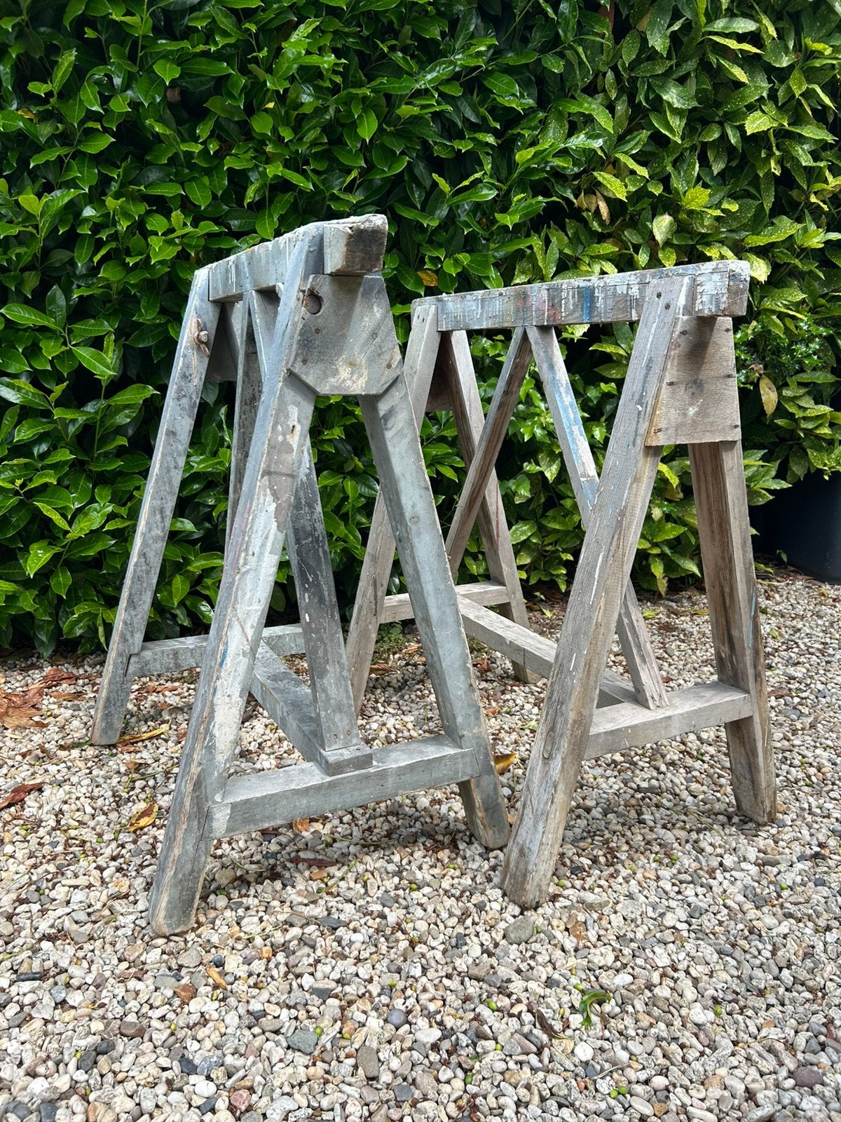 Antieke / Brocante werkplaats SCHRAGEN, set van 2 exemplaren, Antiek en Kunst, Ophalen