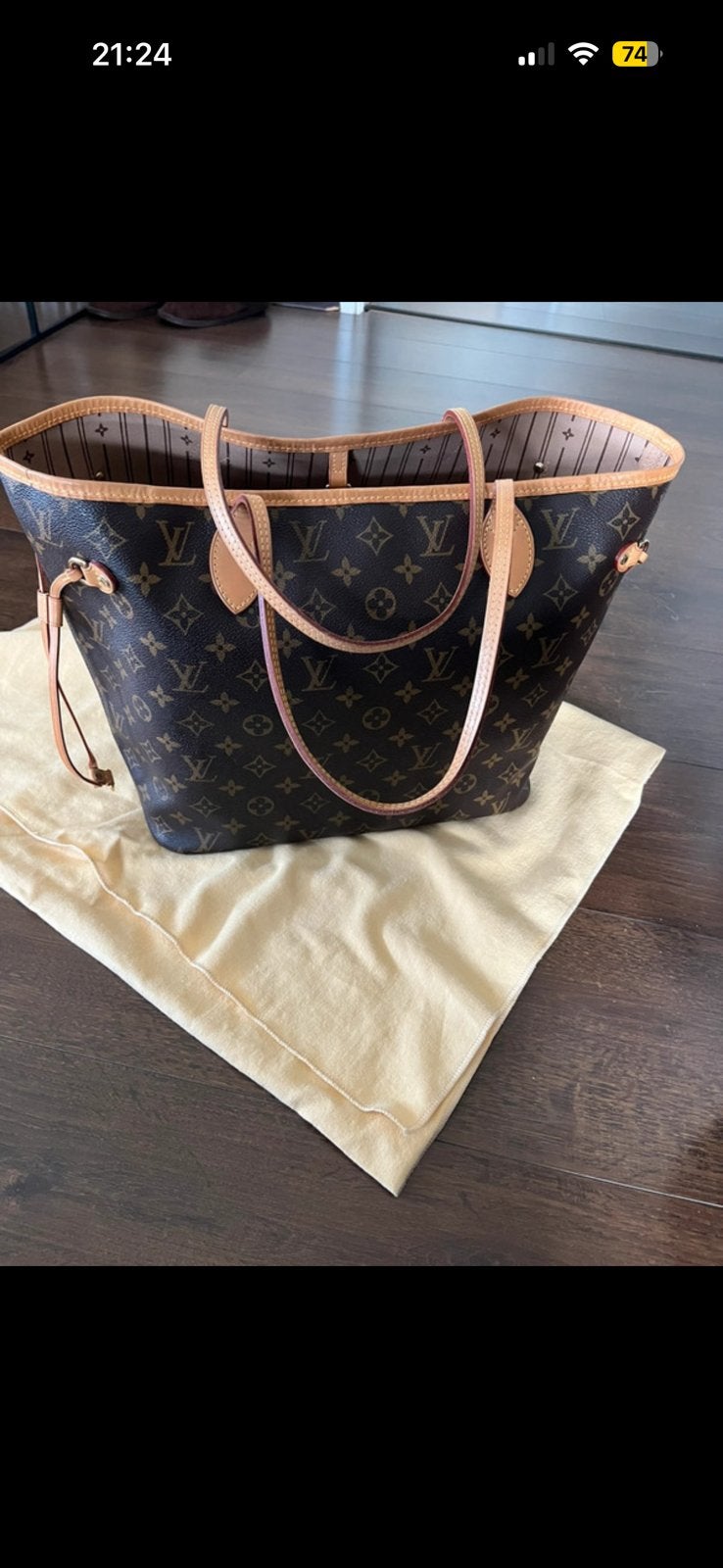 Louis vuitton neverfullt tas orgineel, Ophalen of Verzenden