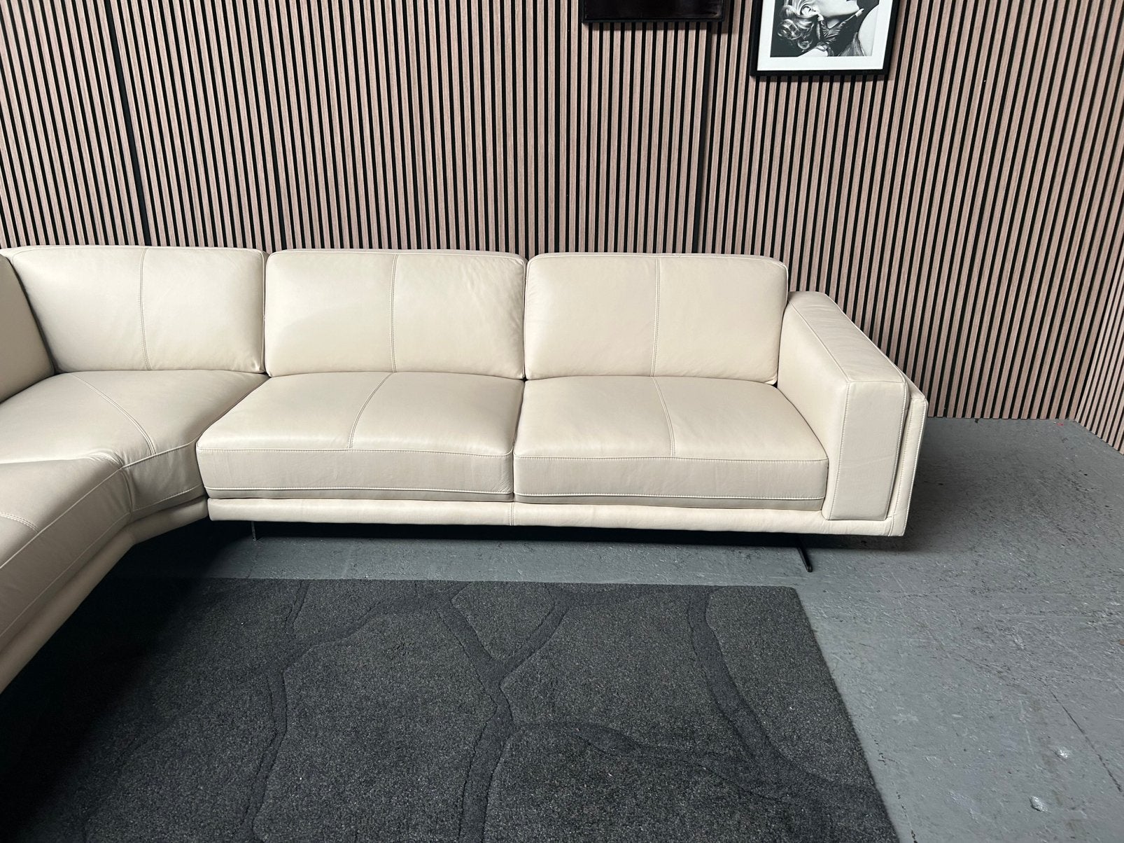 GRATIS LEVERING Hoekbank Lederland Alicia BV 312X226 NIEUW, Ivory Lederland alicia, Hoekbank, Leer, Ophalen of Verzenden