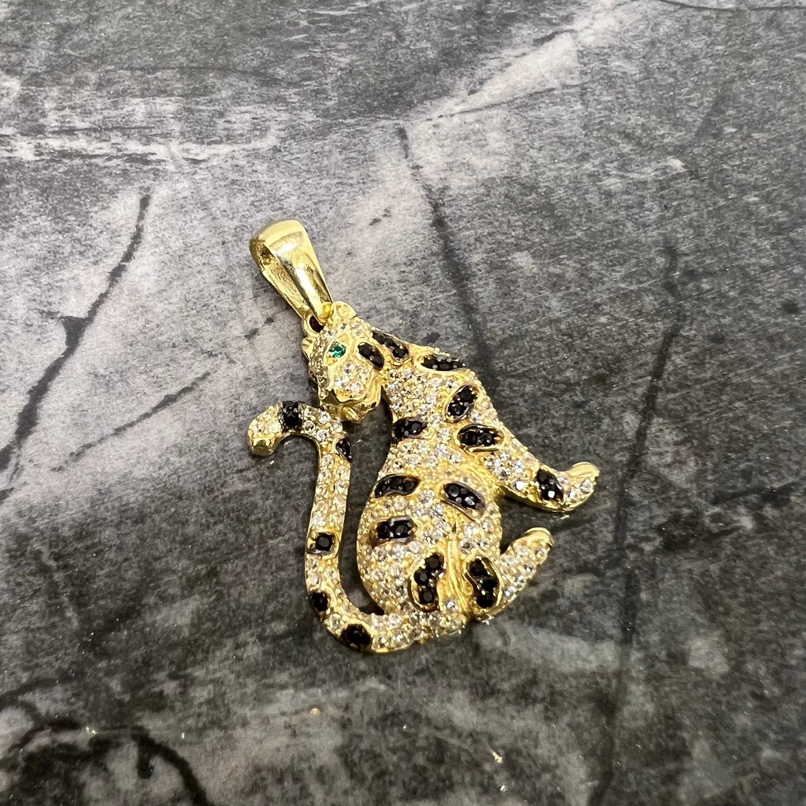 14k gouden panter kettinghanger nieuw, Ophalen of Verzenden, Nieuw, Goud, Kruis of Symbool