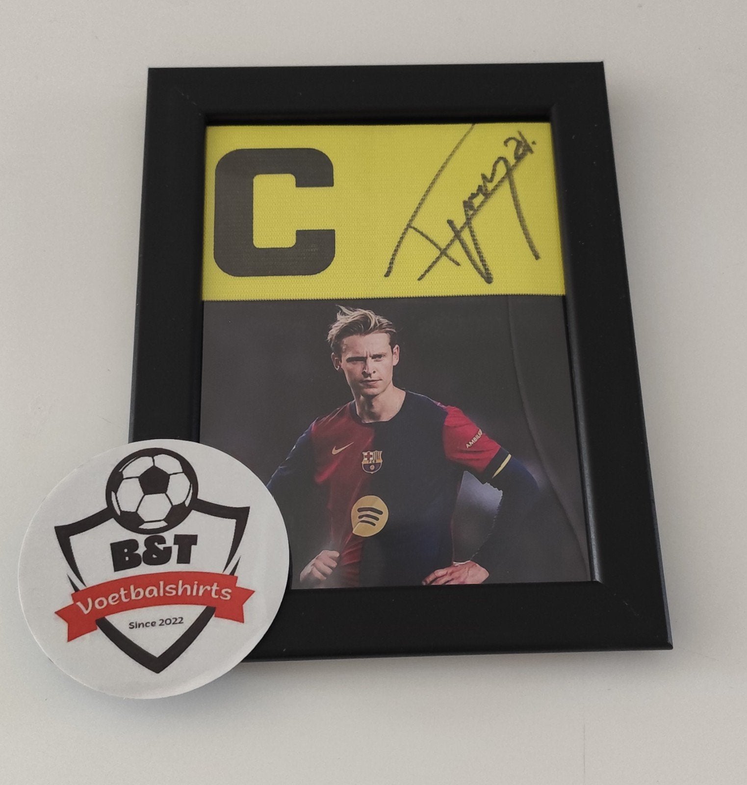 Gesigneerde aanvoerdersband Frenkie de Jong, Verzamelen, Buitenlandse clubs, Verzenden, ., Overige typen