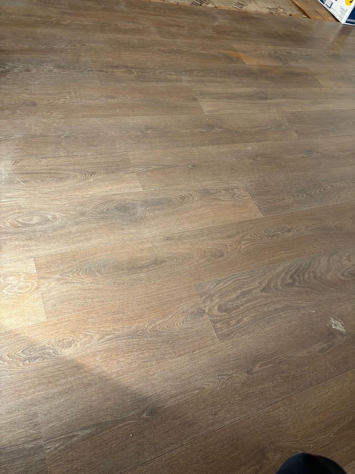 Gebruikt Laminaat - Bruin Houtlook, Ophalen, Gebruikt, Bruin, 10 tot 25 m²